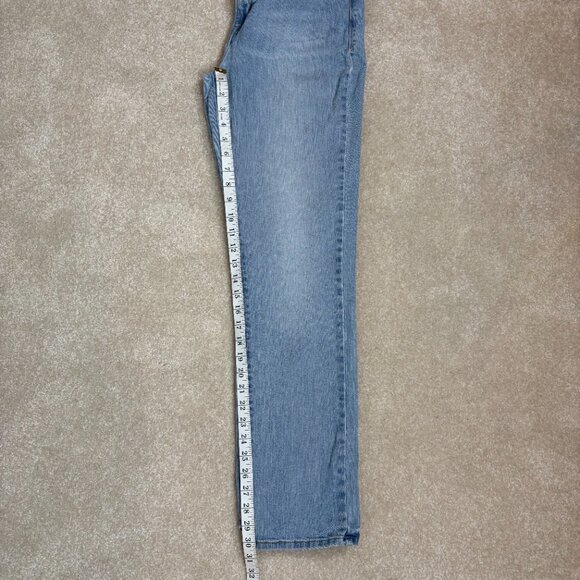 Levi's Mid Rise Skinny Straight Leg Light Wash Jeans - Size 32 - Picture 6 of 9
